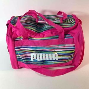 Puma Evercat Transformation Junior Duffel Bag Striped Pink Fabric sport gym bag